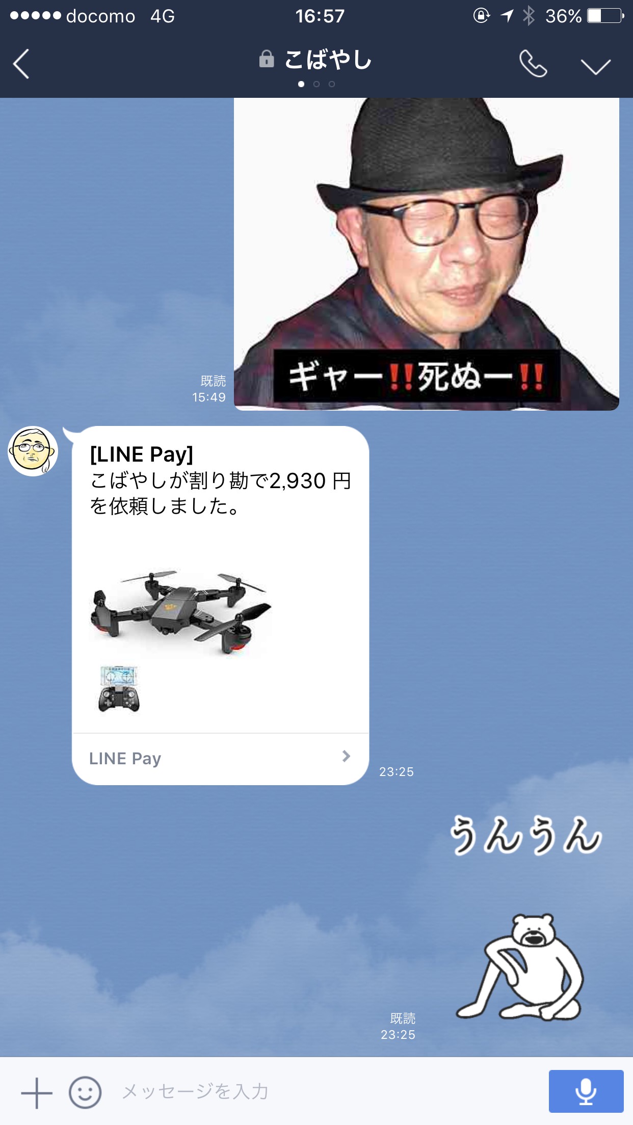 Line pay warikan 6779