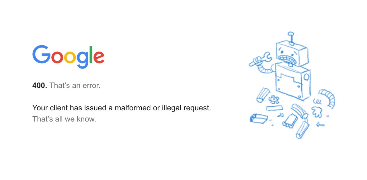 【YouTube】「Your client has issued a malformed or illegal request.」というエラー表示の対処方法