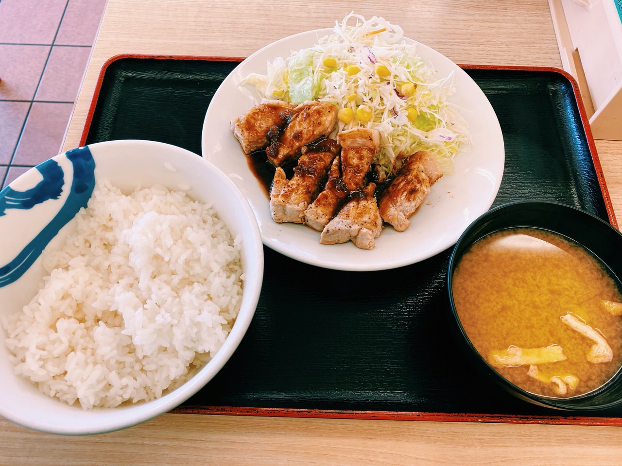 【松屋】「厚切り豚テキ定食」2