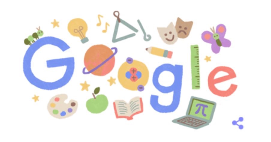 Googleロゴ「教師の日」に