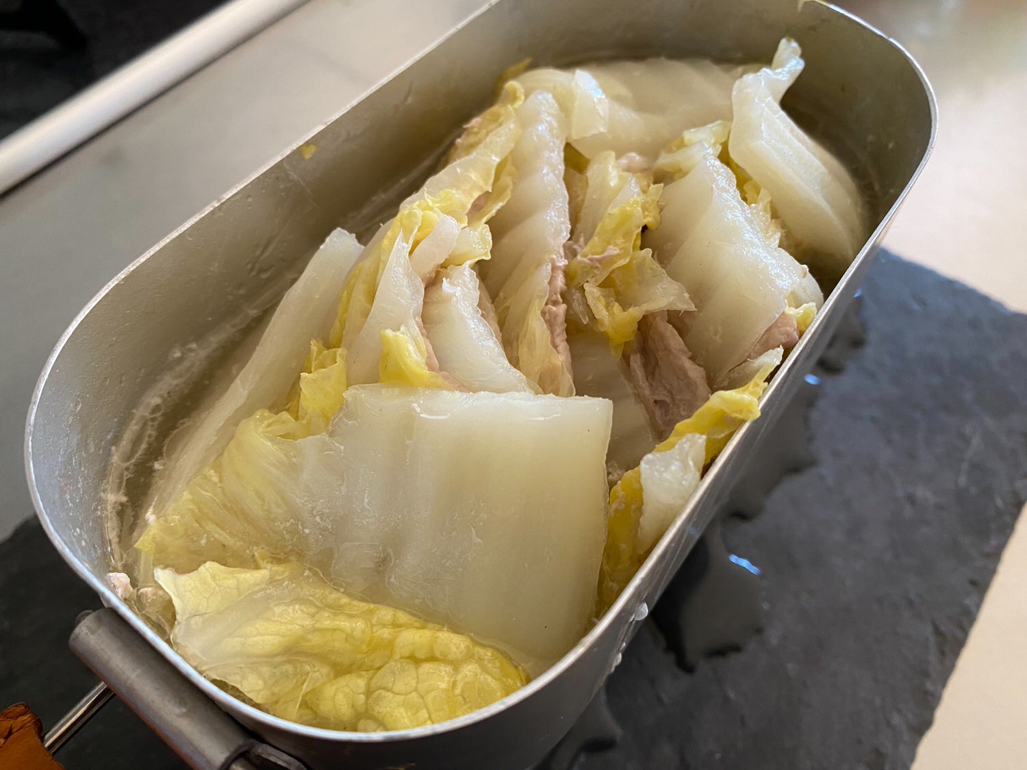 【メスティン】豚肉と白菜のミルフィーユ鍋 21024